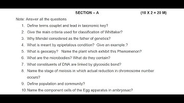 Ap Inter 1st year Botany  💯 paper 2023 | Ap inter 1st year Botany 💯💯🥳 Guess paper 2023 |#APInter