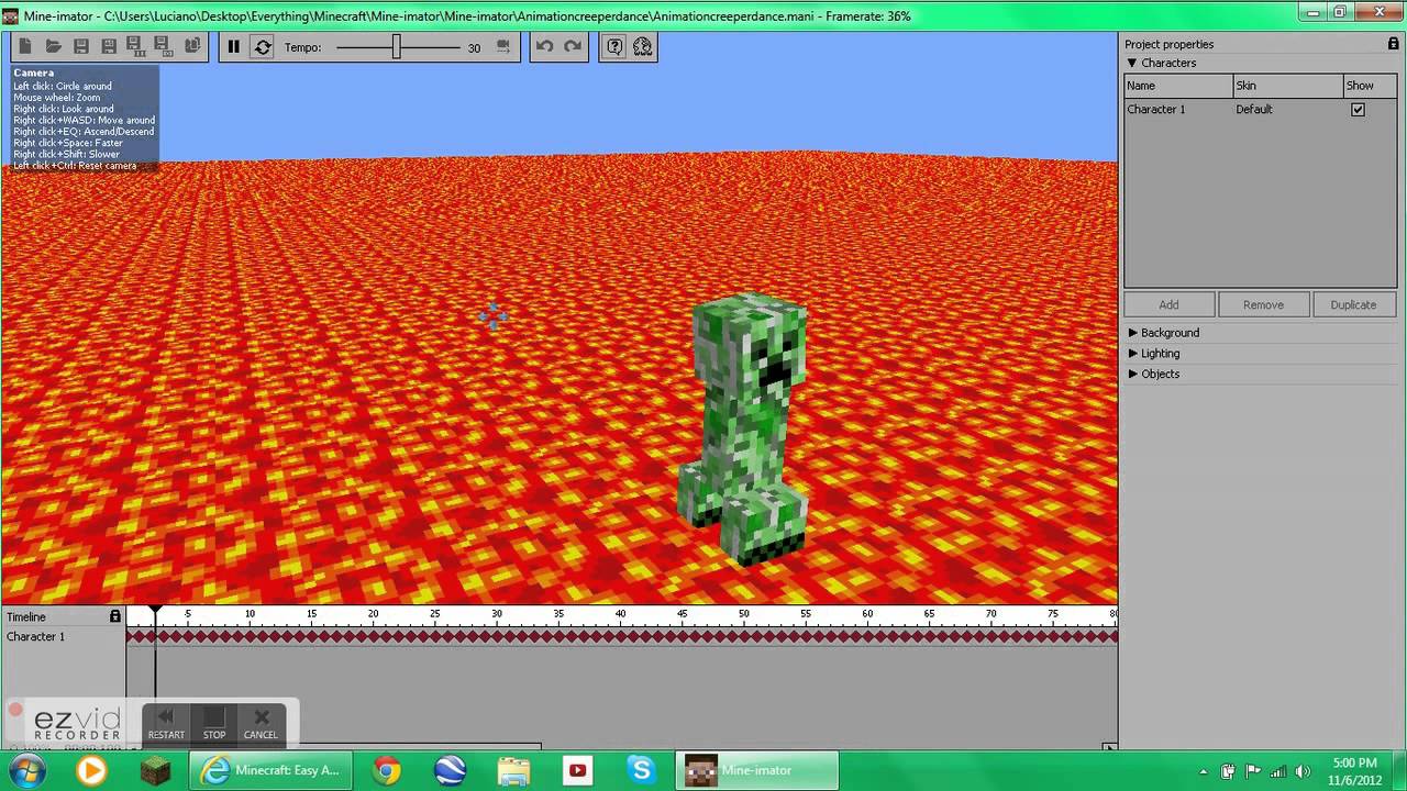 Creeper Rut Animation Dancing Creeper! (Beginner's Animation) - YouTube