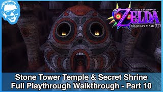 Stone Tower Temple & Secret Shrine - The Legend of Zelda Majoras Mask 3D Walkthrough - Part 10 [4k]