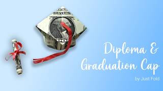 Fold a Graduation Cap and Diploma from Dollar Bills - DIY Graduation Money Gift Idea