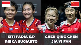 Siti Fadia/Ribka Sugiarto (INA) vs Chen Qing Chen/Jia Yin Dan (CHN) | Badminton Highlight