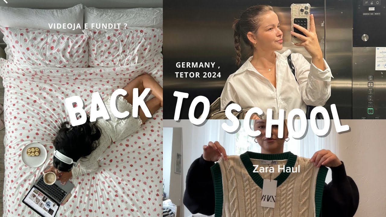 Back to school🏫👩‍🎓🇩🇪,DO LARGOHEM?!,story time,haul,canta e universitetit👜,tavolina e studimit