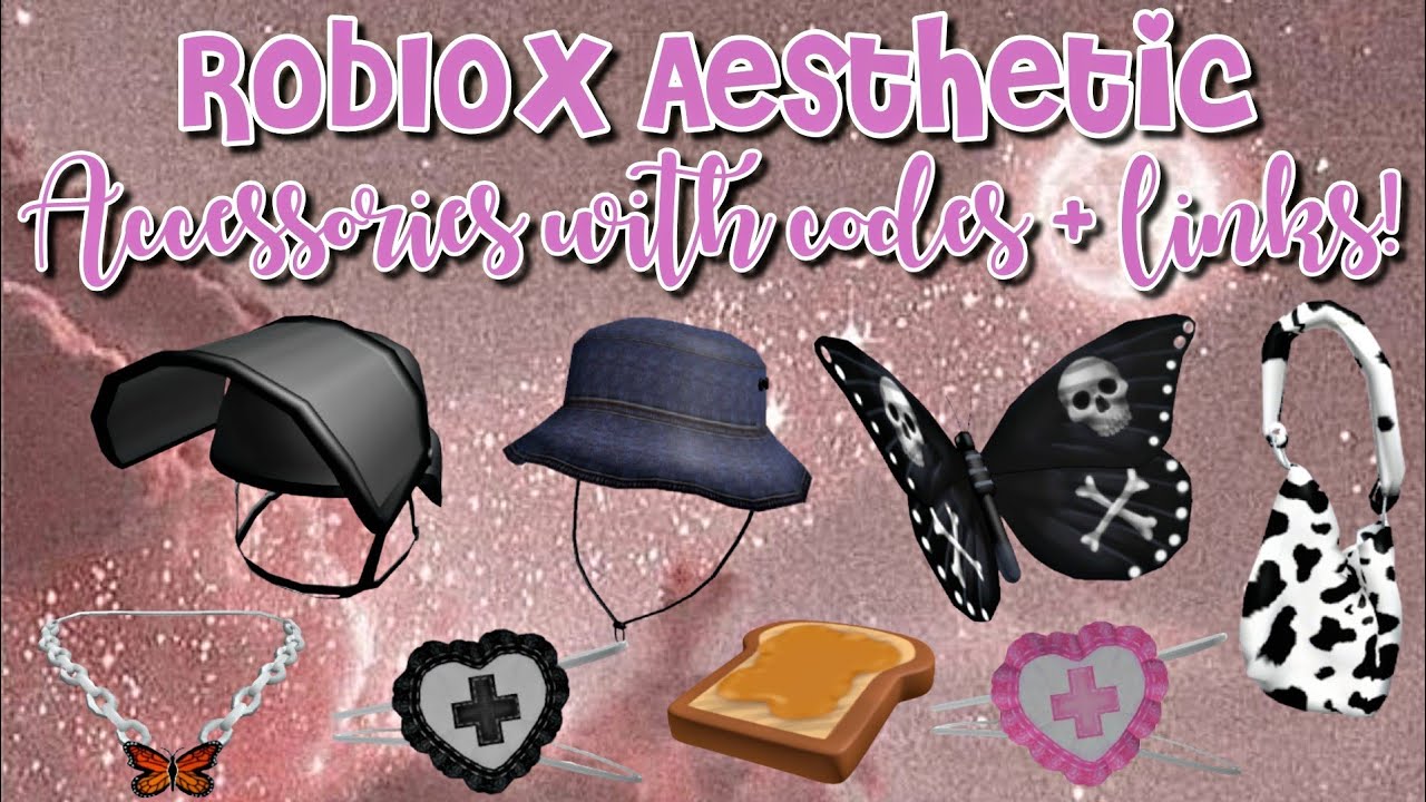 Roblox Aesthetic Accessories *with codes and links* YouTube