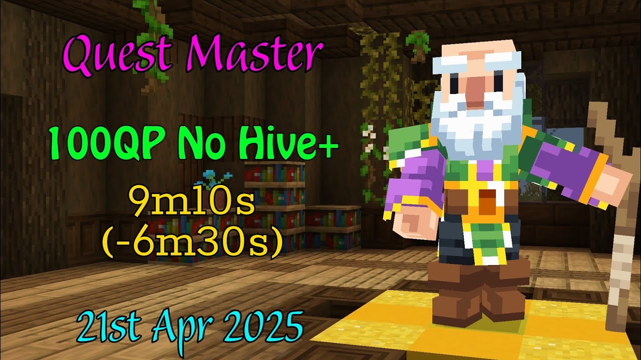 [The Hive] 100QP from Quest Master (9m10s) {21st Apr 2025} - YouTube