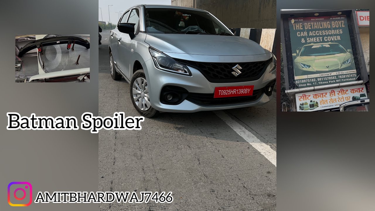 Batman Spoiler Installed In my Baleno 🚙