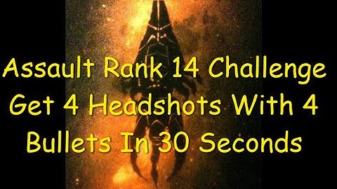 Ghost Recon Breakpoint Assault Rank 14 Challenge 4 Headshots With 4 Bullets In 30 Seconds