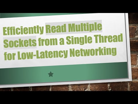 Efficiently Read Multiple Sockets from a Single Thread for Low-Latency Networking