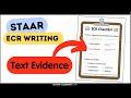 Understanding ECR Writing with Text Evidence