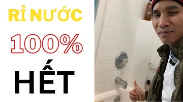 Cách Sửa Vòi Nước Bị Rỉ Rất Đơn Giản | (Easy fix a leaking shower faucet) | Lalam Vlog