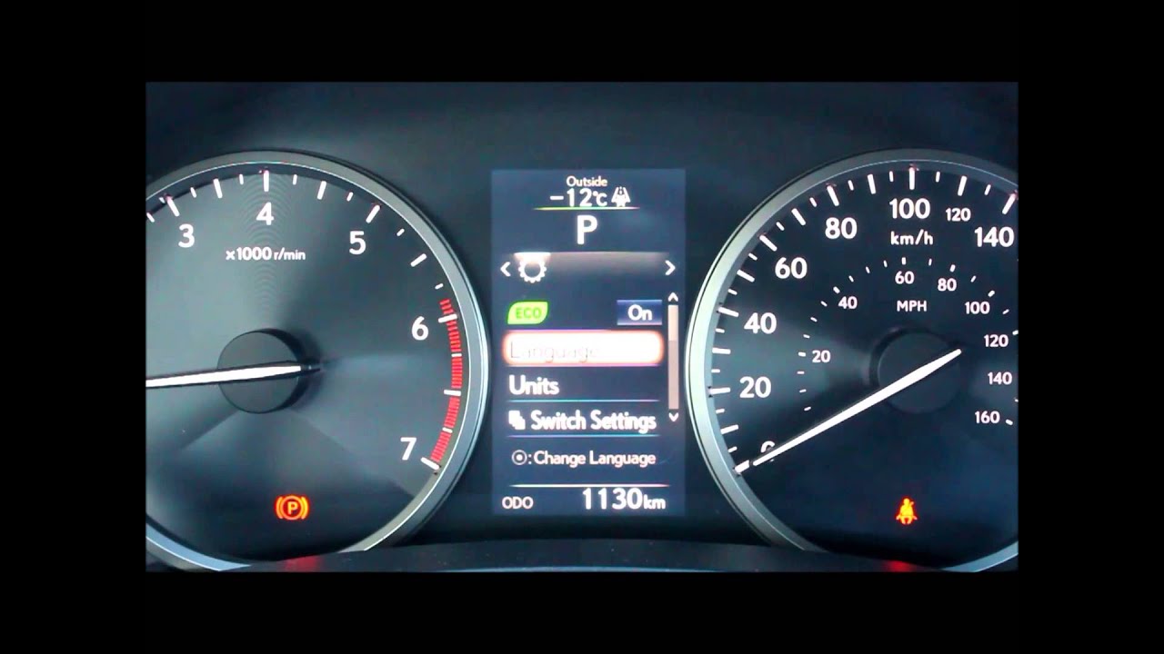 2016Lexus Nx Guage Cluster And Tpms Sensors Overview - Youtube