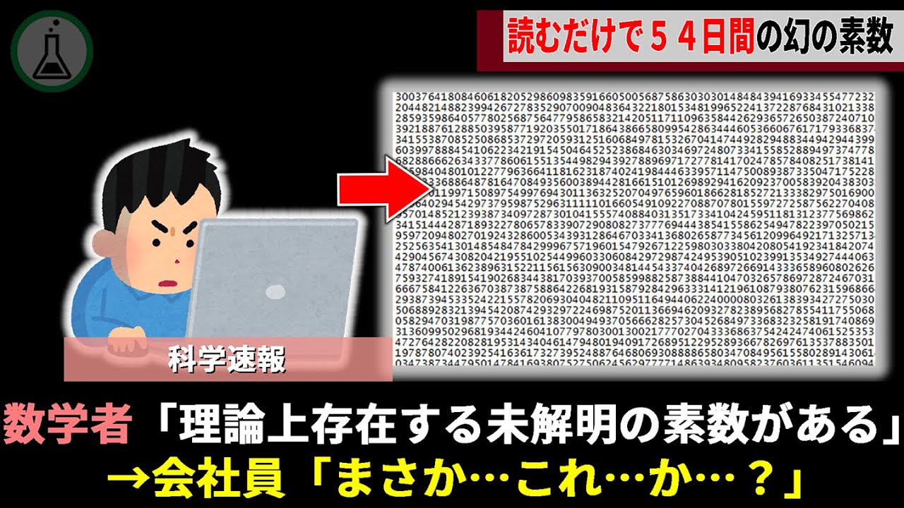 彗星のごとく現れた会社員、18世紀から探し求めてた「幻の素数」を一夜にして発見し数学界に激震走る【ゆっくり解説】