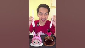 Cake Labubu va Cake Squid Game #shorts #labubu #squidgame #foodblogger