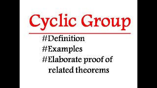 Groupe cyclique