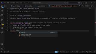 (27) Python List to String Concatenation | 150 Python Questions Series