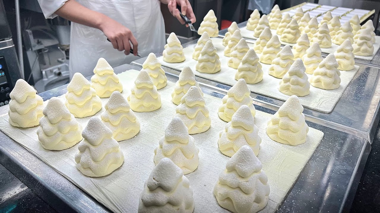 Это Торт или Искусство? Невероятный Муссовый Торт Елка - Корейская Кондитерская