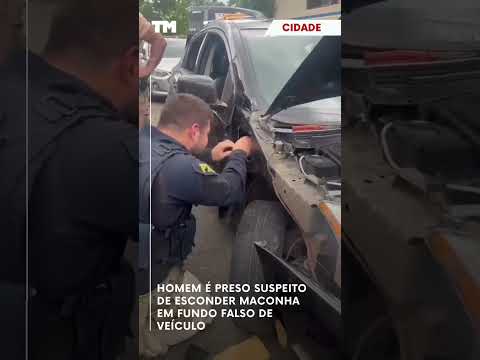 Homem é preso suspeito de esconder maconha em fundo falso de veículo