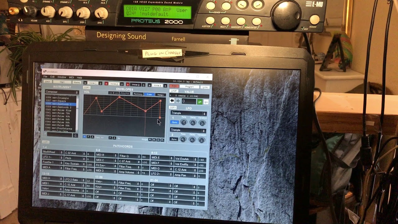 Emu Proteus 2000 editing with Prodatum - YouTube