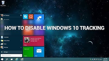 How to disable windows 10 tracking