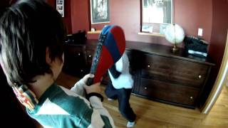 Evan Working On His Simultaneous Elbow Strike And Block