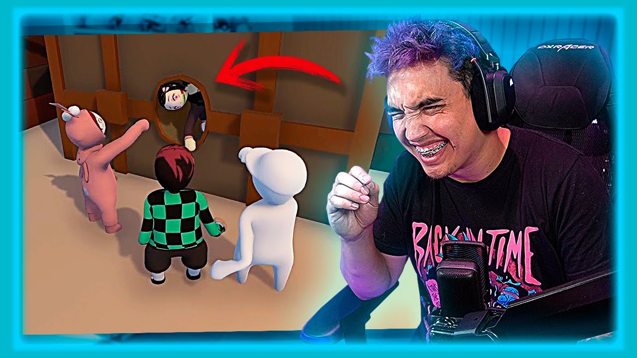 METIMOS A SABRI EN UNA CAJA EN HUMAN FALL FLAT 😂