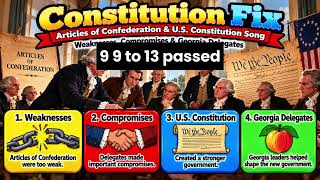 Articles of Confederation vs  Constitution Song  U S  Government