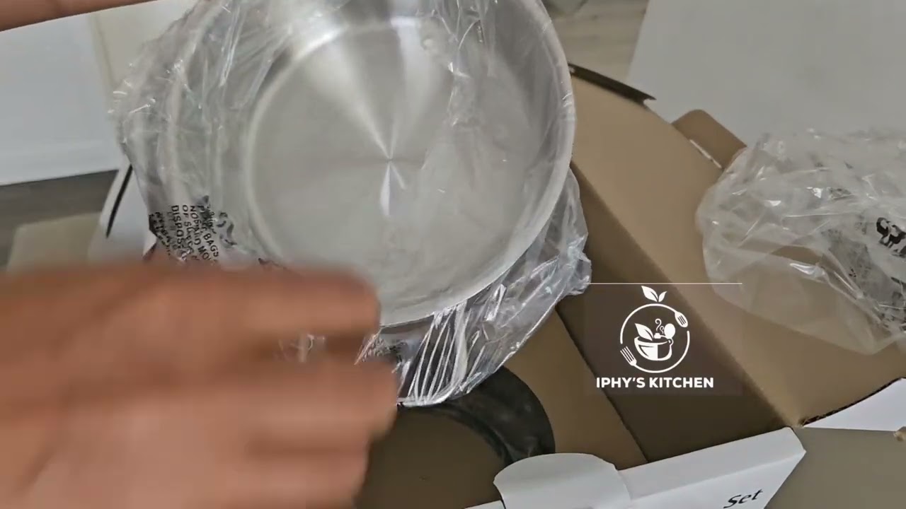 ASMR Unboxing Xmas Gift: WMF pot set inspiration Cromargan® stainless steel  set 11 pics 🎄🎄🎄🎄