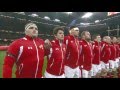 Welsh national anthem just before wales beat england 30  3saturday 16th march 2013