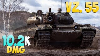 картинка: Vz. 55 - 4 Kills 10.2K DMG - Королевский! - Мир Танков