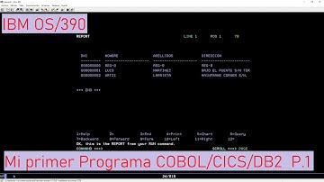 IBM OS/390: Mi Primer Programa COBOL/CICS/DB2 (Parte 1)