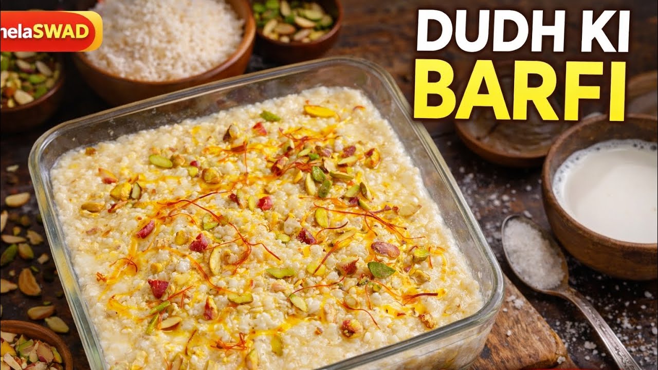 Dudh Ki Barfi Recipe | Sirf Doodh Aur mewa sea bani | Creamy Desi Mithai 😍 