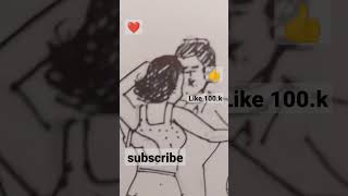 How to draw dancing couple | Couple dancing | Couple dancing Painting #viralvideo #shorts #art