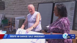 Route 90 garage sale underway