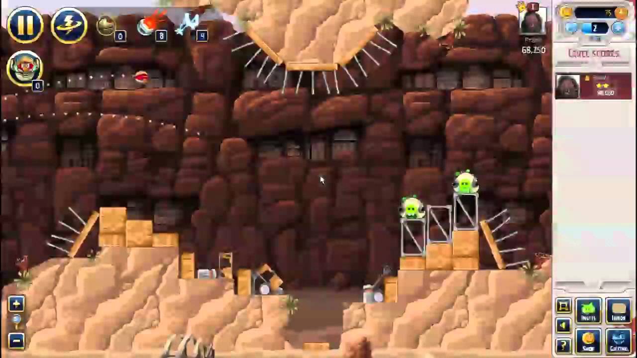 Angry Birds Star Wars Facebook Tournament - Level 3 - Week 2 - 3 Stars Walkthrough