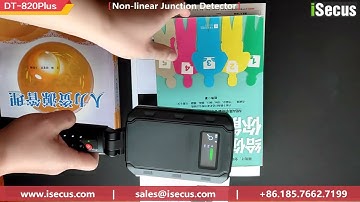 Portable Non linear Junction DT-820 NLJD Find Hidden Sim Card Performance Video