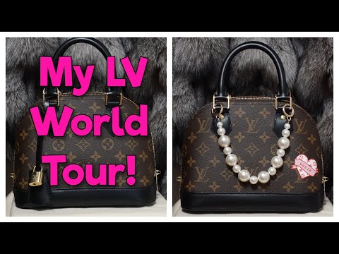 Louis Vuitton Alma Handbag My World Tour Monogram Canvas BB at 1stDibs