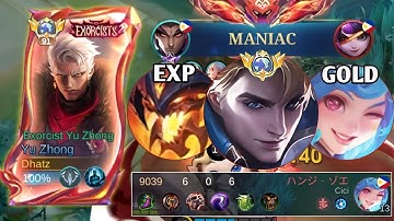 THIS IS WHY YU ZHONG IS THE BEST HERO TO COUNTER META SUSTAIN ENEMY! (intense match)