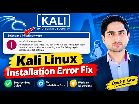 Installation Step Failed: Select and Install Software Error Fix (Step-by-Step) | Kali Linux Install 