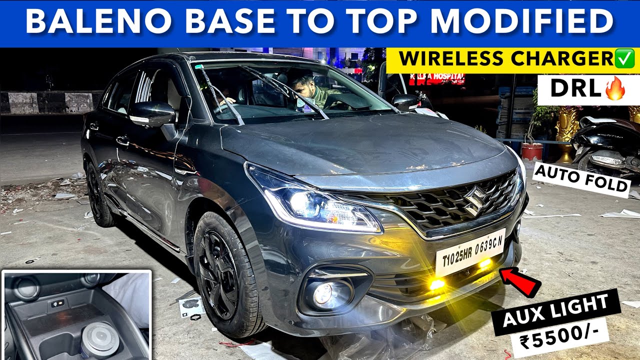 WIRELESS CHARGER Installed in BALENO BASE MODEL ✅ BALENO SIGMA TO ALPHA MODIFICATION✅BALENO MODIFIED
