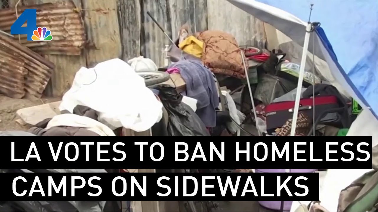 LA City Council Votes to Ban Homeless Encampments on Sidewalks | NBCLA ...