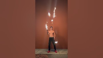Love the Sound of FIRE 🔥🔥🔥🔥🔥 #juggler #5torches #juggling #hot #fit #wow #🔥 #jugglefire #fire