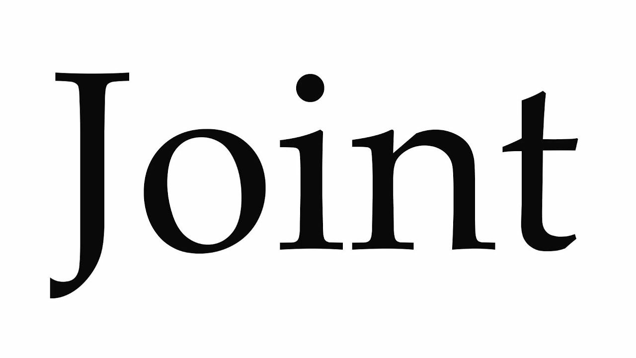 How to Pronounce Joint YouTube