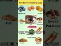 Foods For Healthy Eyes #eyehealth #vision #trending