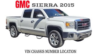 Career Overview GMC SIERRA 2015 CHASSIS NUMBER LOCATION #foryou