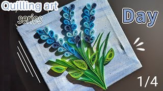 : quilling art series day 1 | quilling art | basic quilling flowers for beginners | easy quilling art
