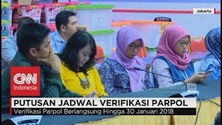 KPU Tetapkan 30 Januari 2018 Batas Akhir Verifikasi Parpol di Pilkada Serentak 2018