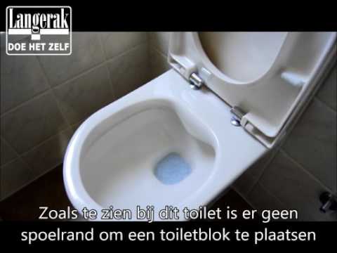 Rimless toilet doorspoelen met toiletblokhouder Geberit