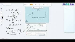 RC circuit simulation in WhiteBoard