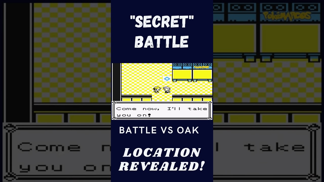Battle vs Professor Oak - Location REVEALED!