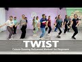 Twist  dance fitness  calorie burning bollywood workout for beginners  no jumping  2023