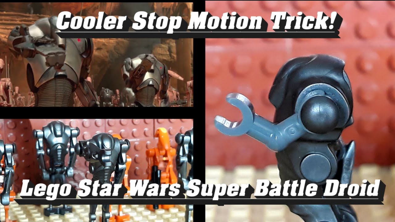 Cooler Stop Motion Trick! - Lego Star Wars Super Battle Droid